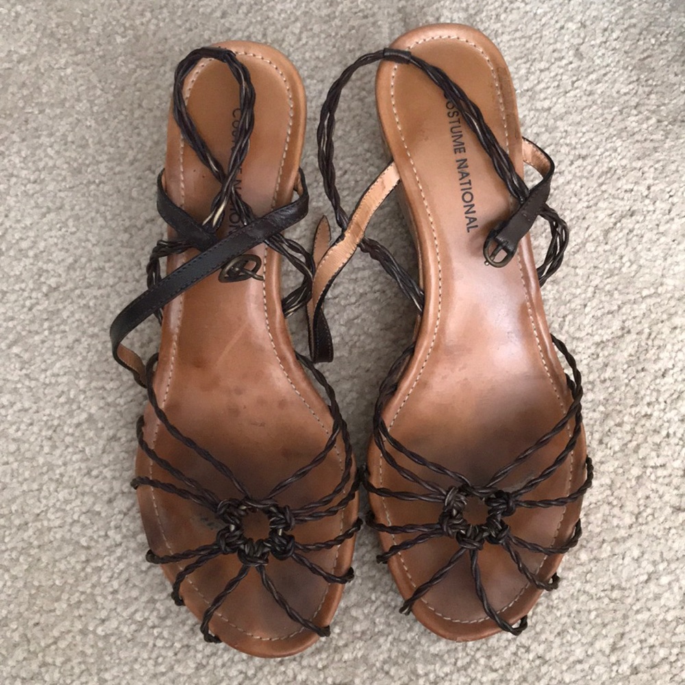 Costume National Caged Wedge Sandal